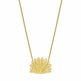 Boh Runga - Fantail Sunrise Locket Gold Plate