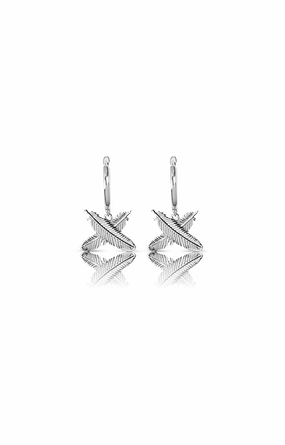 Boh Runga - Feather Kisses Huggies Sterling Silver