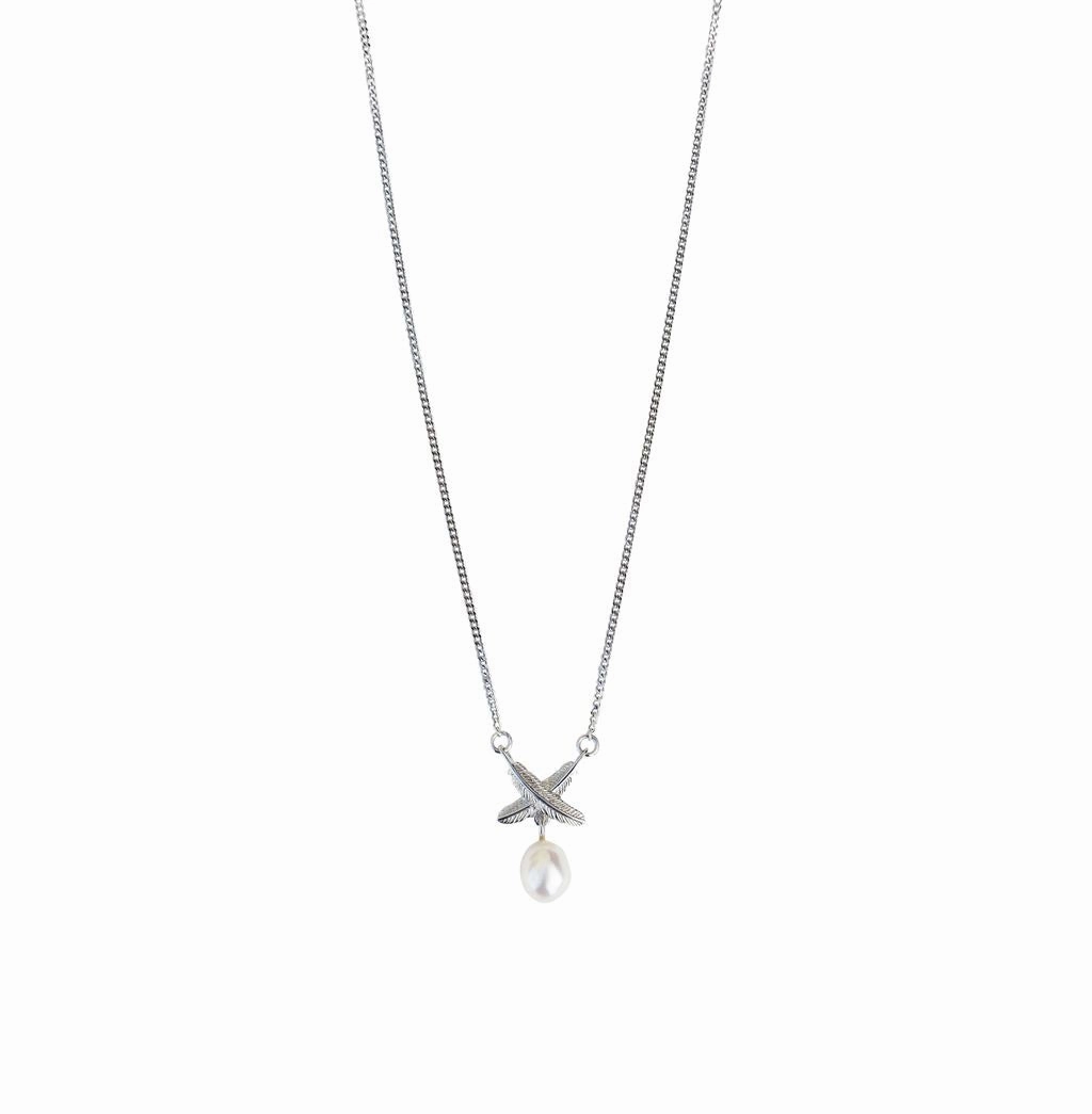 Boh Runga - Feather Kisses Pearl Pendant