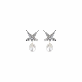 Boh Runga - Feather Kisses Pearl Studs