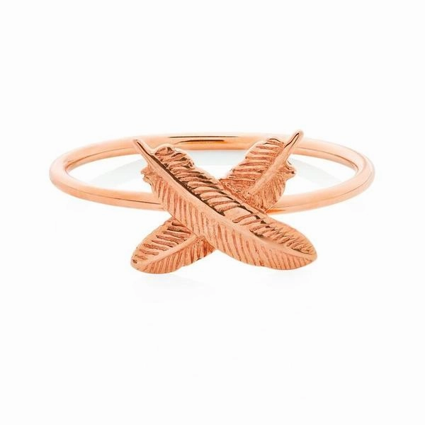 Boh Runga - Feather Kisses Ring 9ct Rose Gold