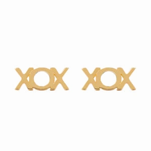 Boh Runga - Lil Hug and Kisses Studs Gold Plated