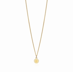 Boh Runga - Lotus Flower Pendant Gold Plate