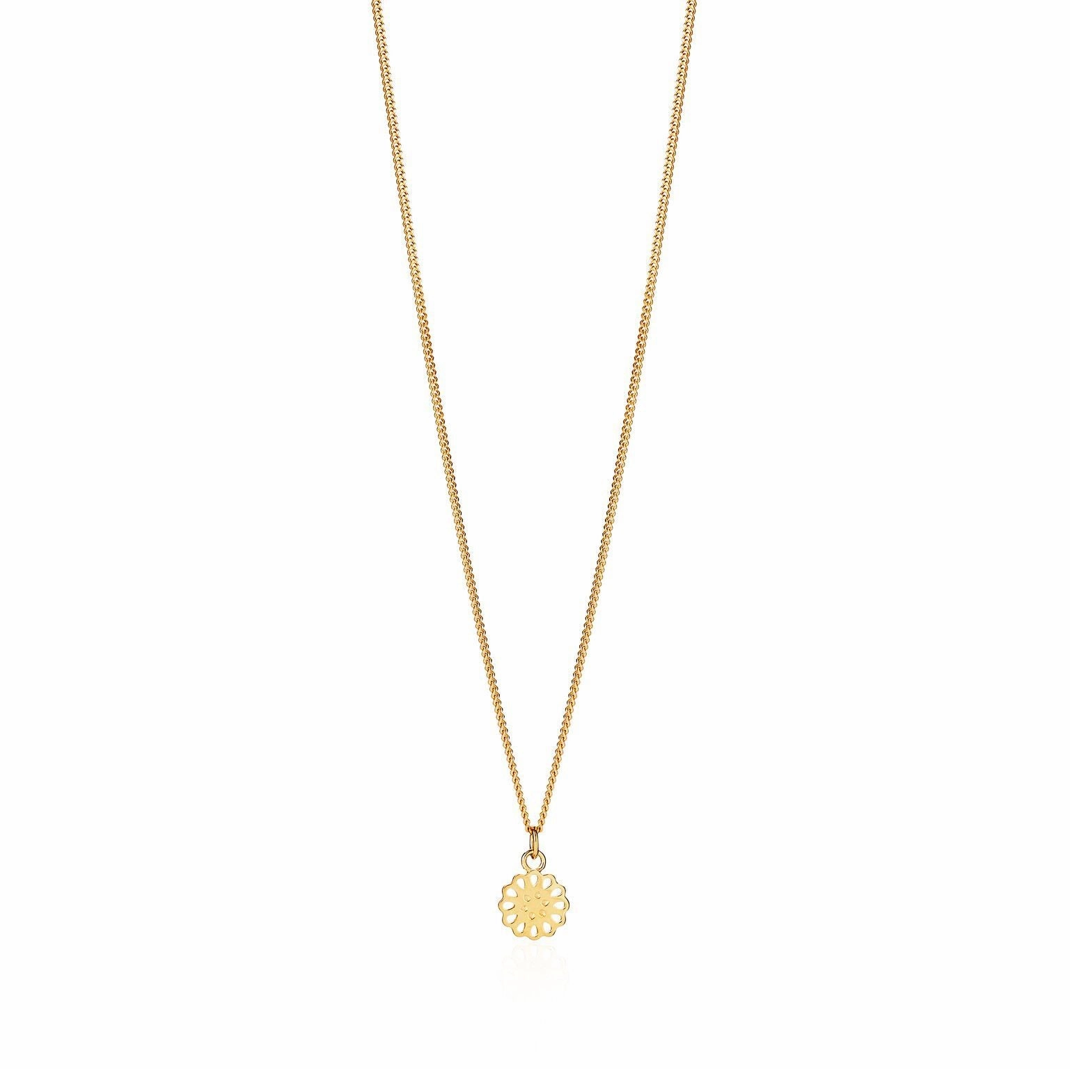 Boh Runga - Lotus Flower Pendant Gold Plate
