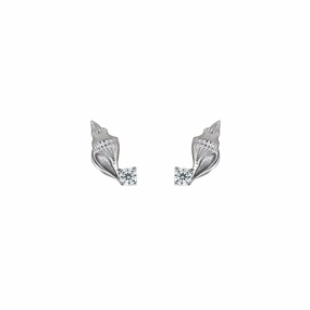 Boh Runga - Pearly Shell Studs Silver