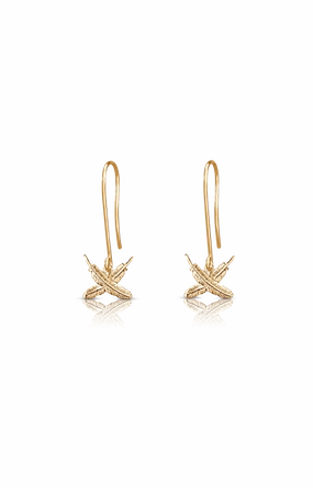 Boh Runga - Petite Feather Kisses Hook Earrings