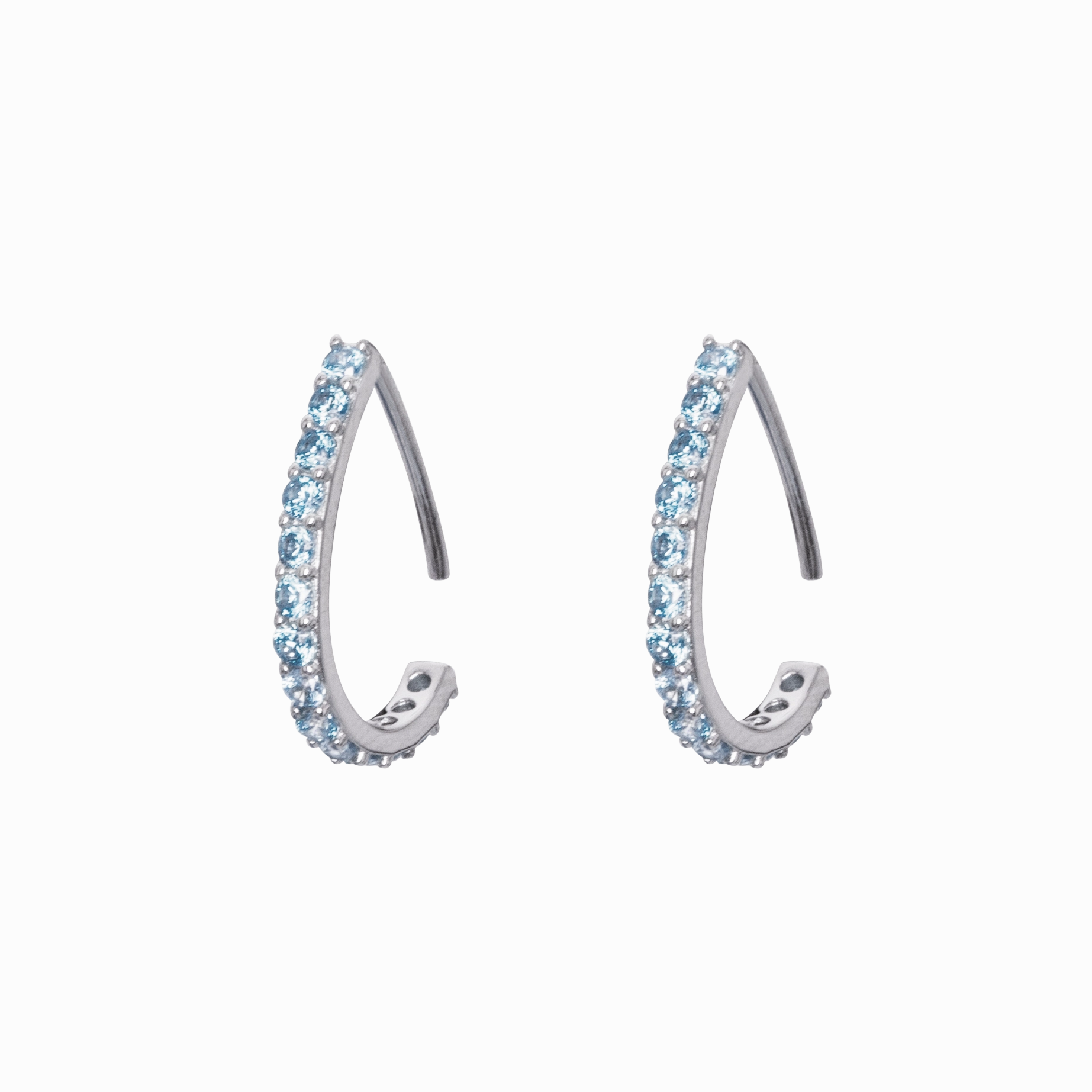 Boh Runga - Rocksteady Droplet Hoops Blue