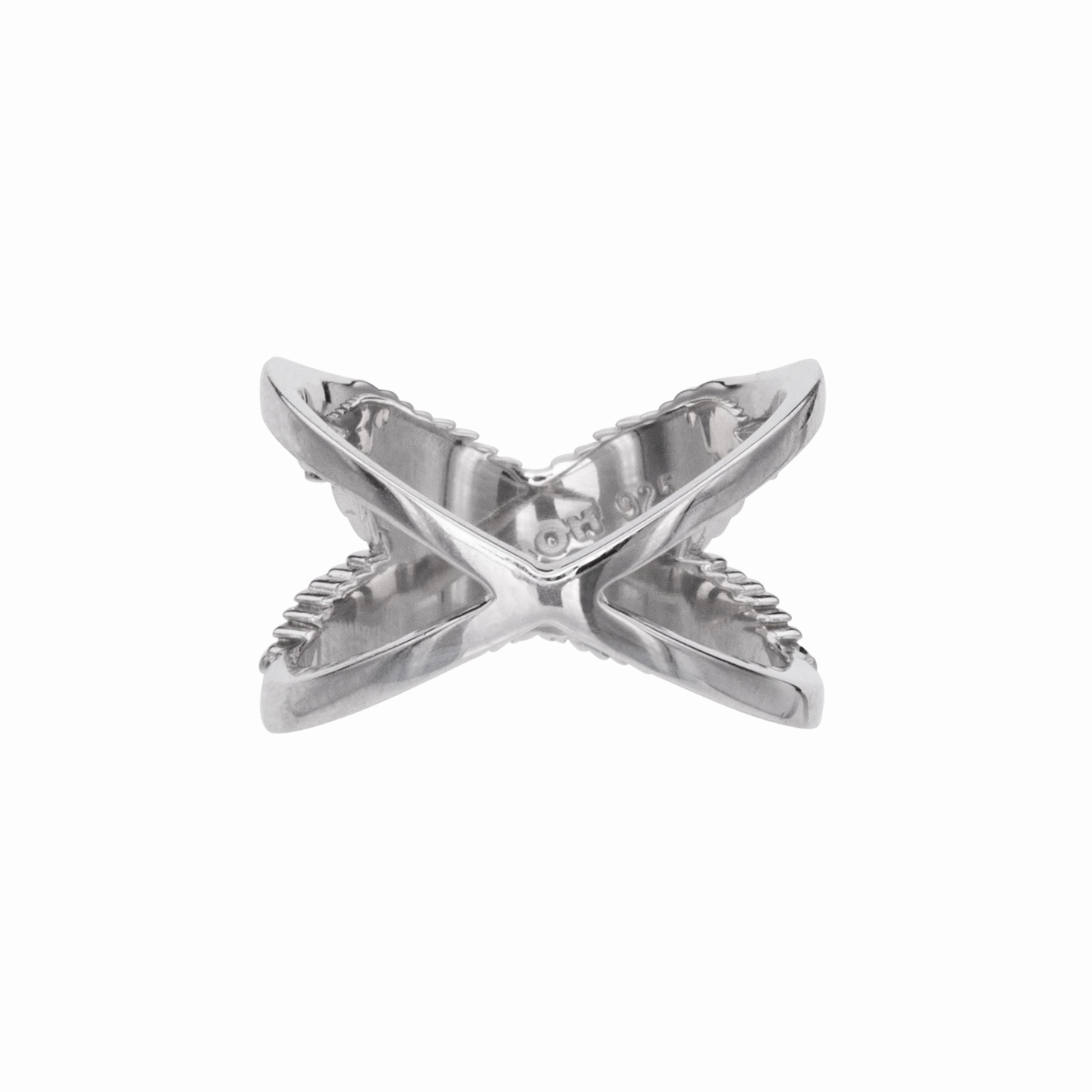 Boh Runga - Rocksteady Feather Kiss Cross Ring