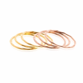 Boh Runga - Small But Perfectly Formed Lil Stacker Rings 9ct Rose Gold