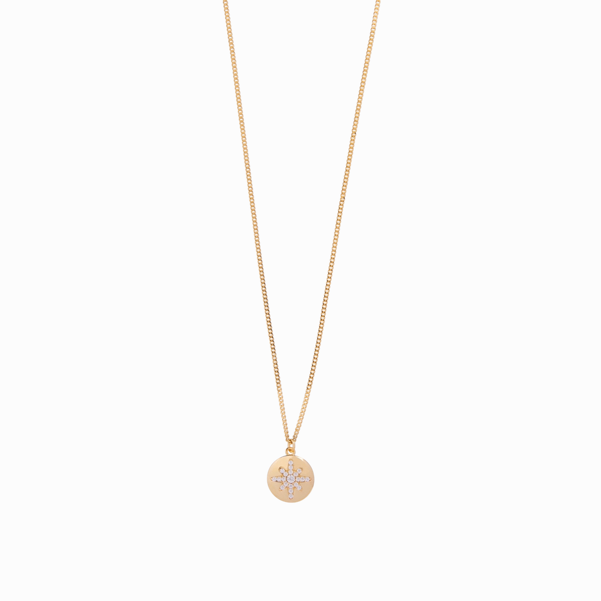 Boh Runga - Starburst Button Pendant - 9ct Yellow Gold