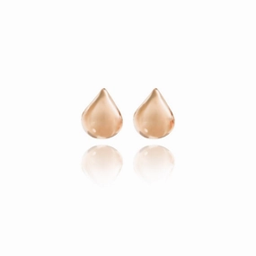 Boh Runga Droplet Studs - 9ct Rose Gold
