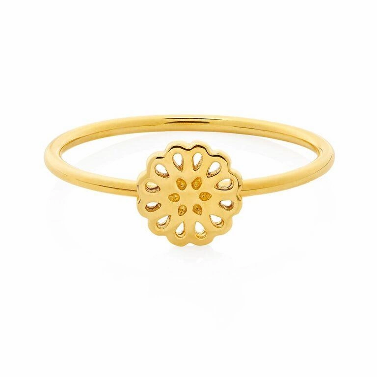 Boh Runga Lotus Ring - 9ct Yellow Gold
