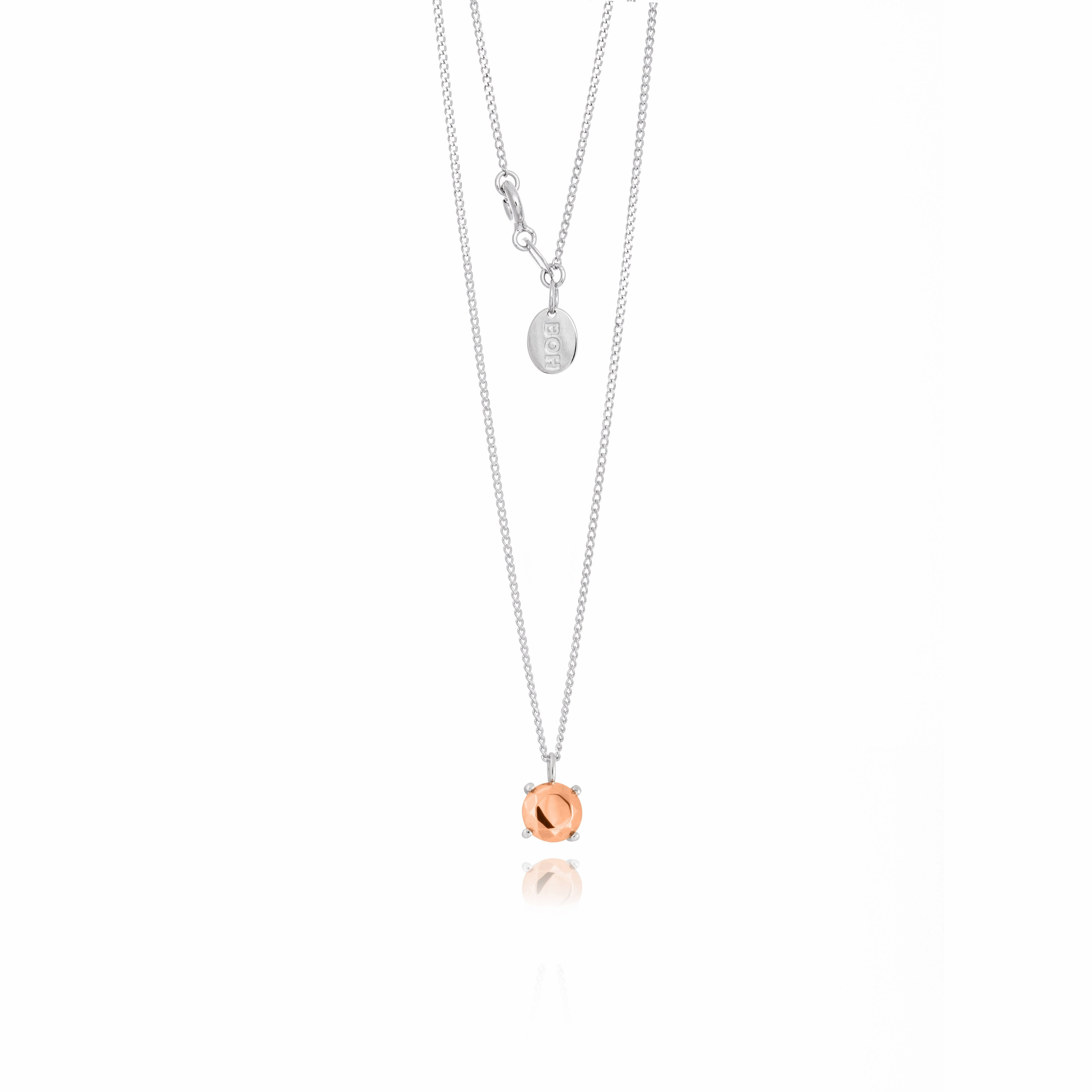 Boh Runga Modern Classic Round Pendant - 9ct Rose Gold