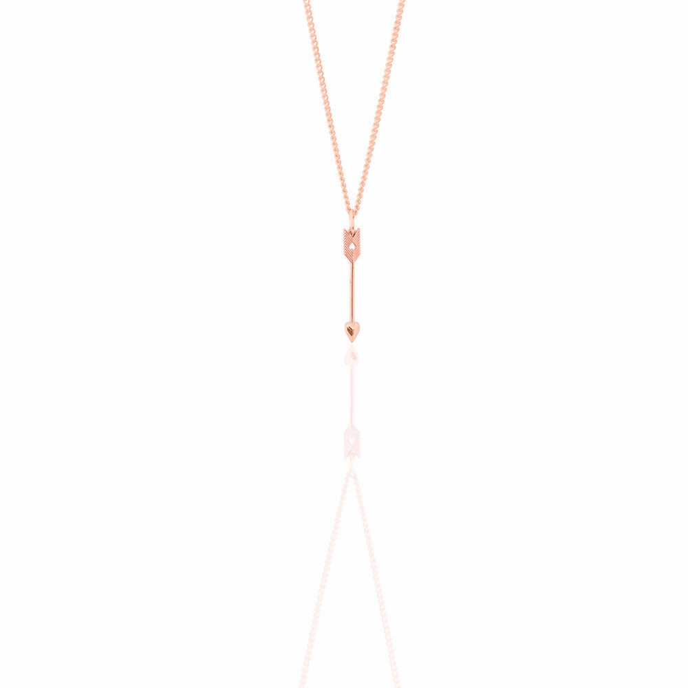 Boh Runga Petite Arrow Pendant - 9ct Rose Gold (Limited Edition)