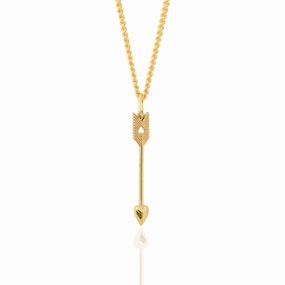 Boh Runga Petite Arrow Pendant - 9ct Yellow Gold