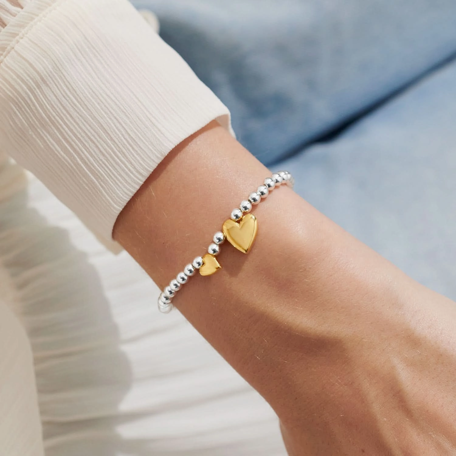 Boxed A Little Friendship Silver Gold Plated Bracelet 7616