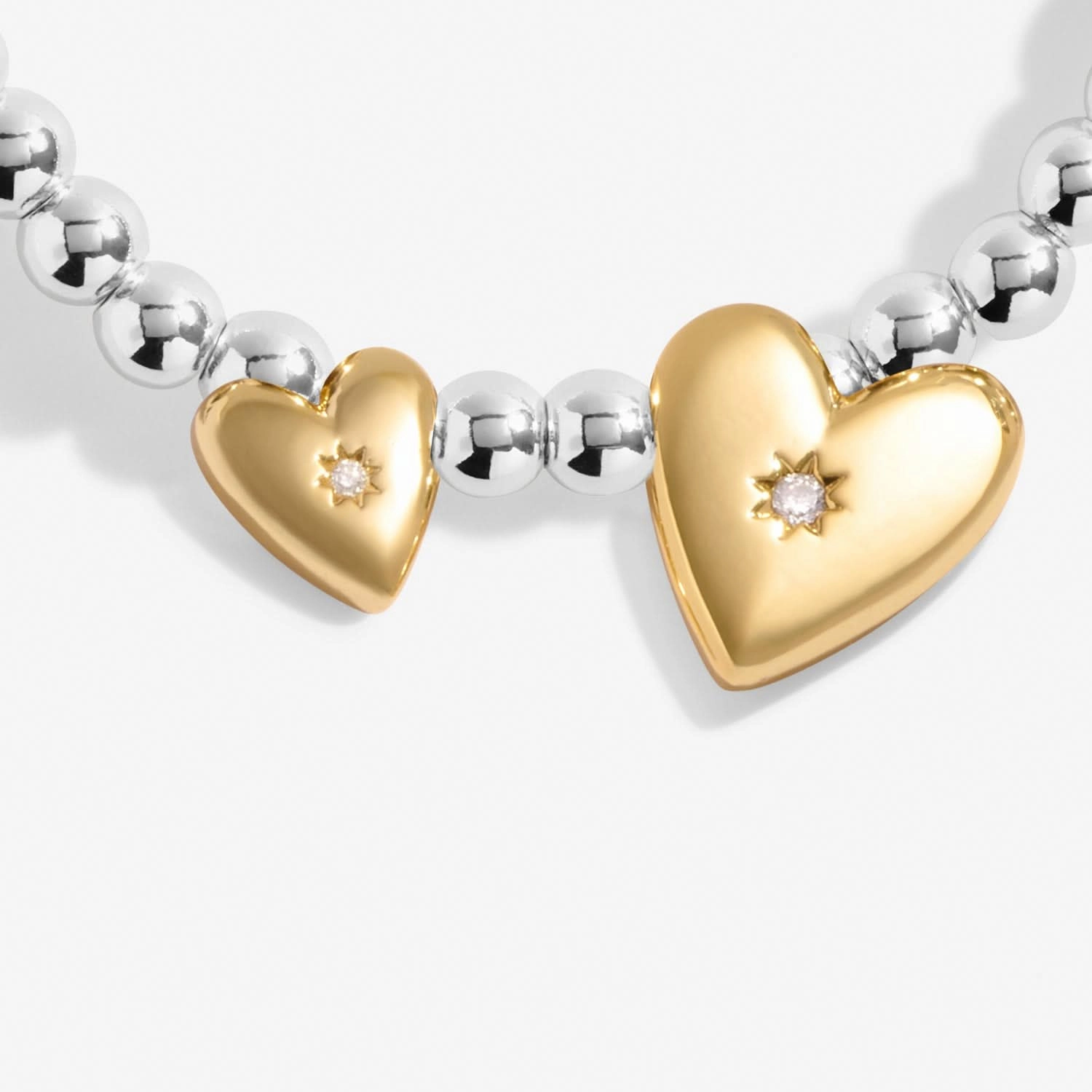 Boxed A Little Super Sister Silver & Gold Plated Bracelet 8188