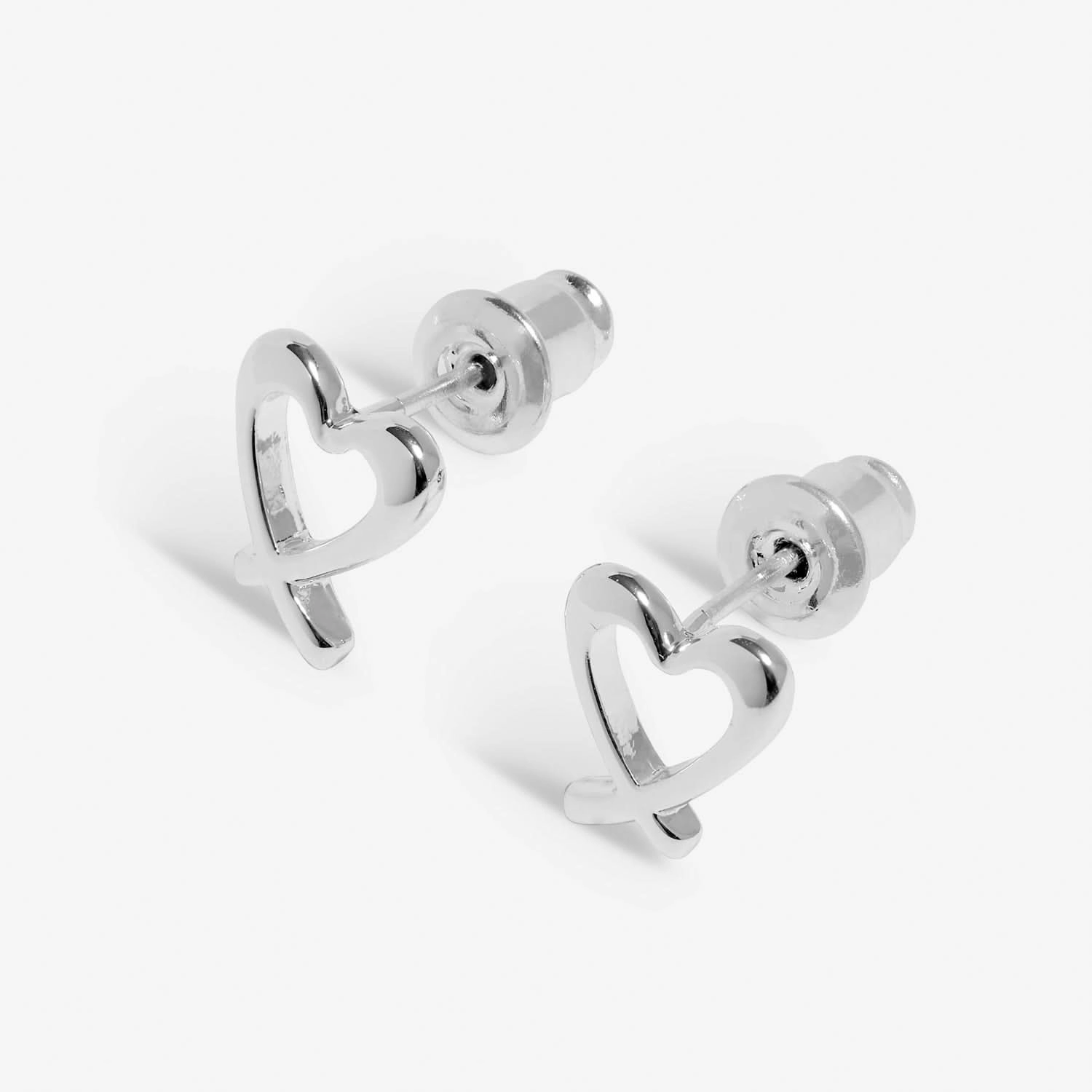 Boxed A Little With Love Silver Plated Earrings 7654