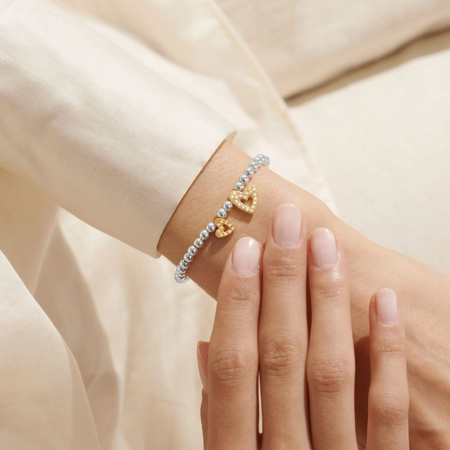 Boxed A Little Wonderful Daughter Silver & Gold Plated Bracelet 8189