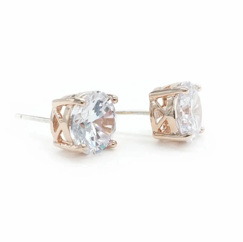 Brilliant Round CZ Studs