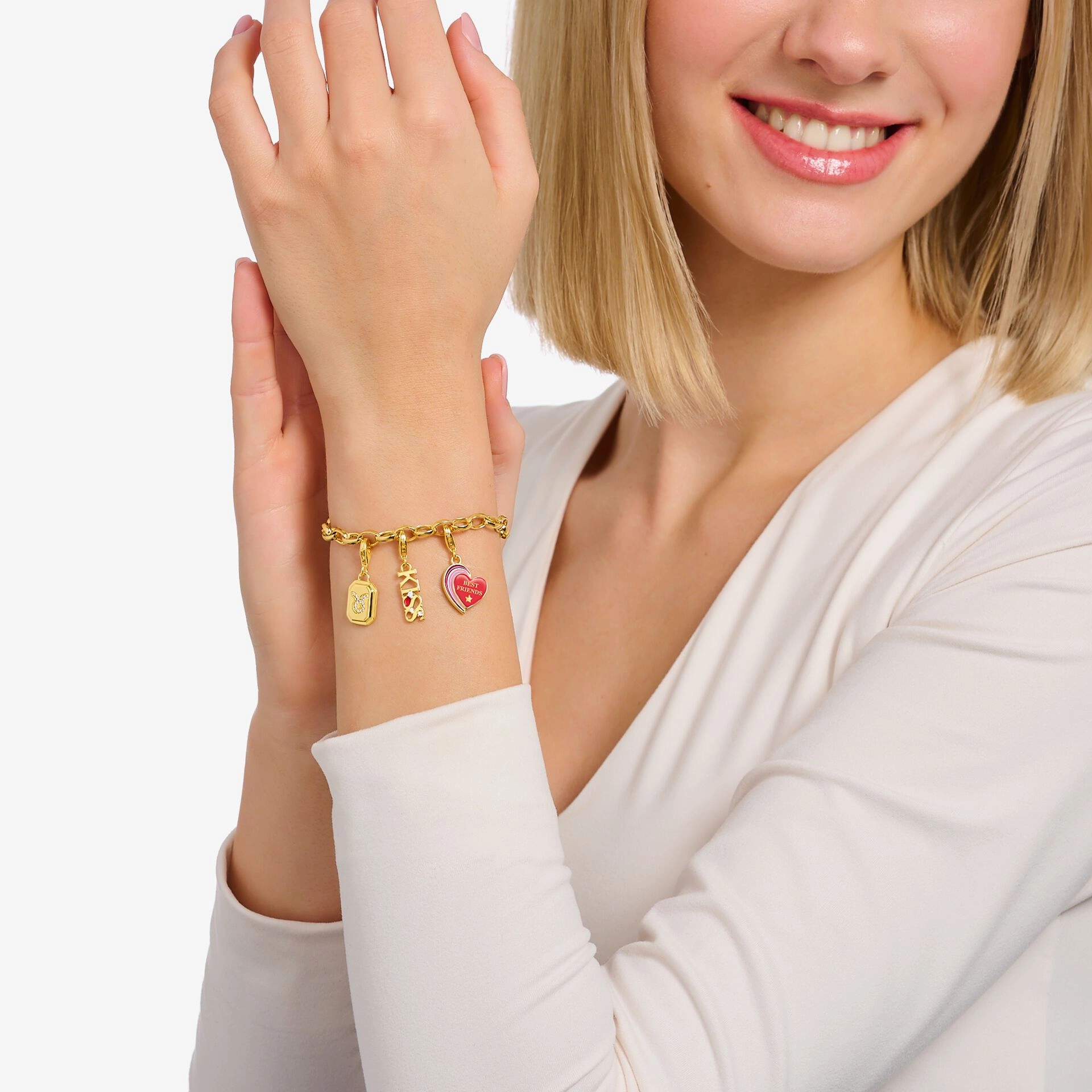 Capricorn Zodiac Sign gold charm Pendant
