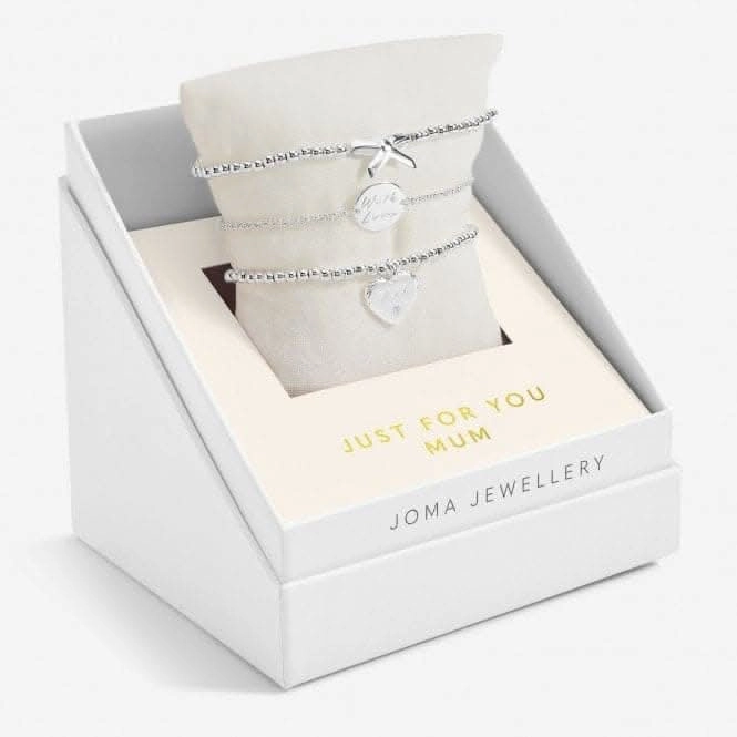 Celebrate You Gift Box Just For You Mum Silver Plated Set Of 3 Bracelet 6958