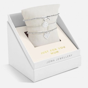 Celebrate You Gift Box Just For You Mum Silver Plated Set Of 3 Bracelet 6958