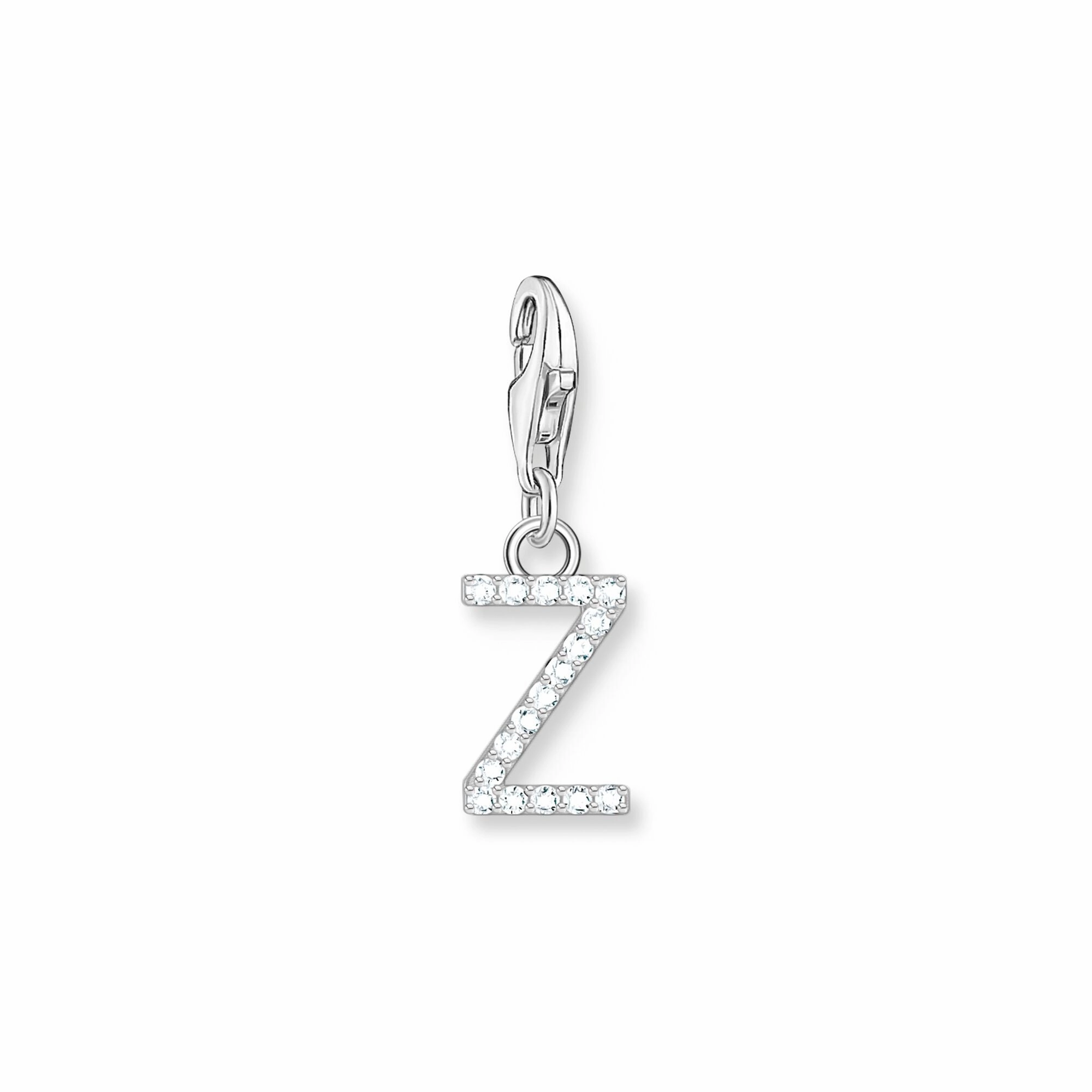 Charm Pendant letter Z silver