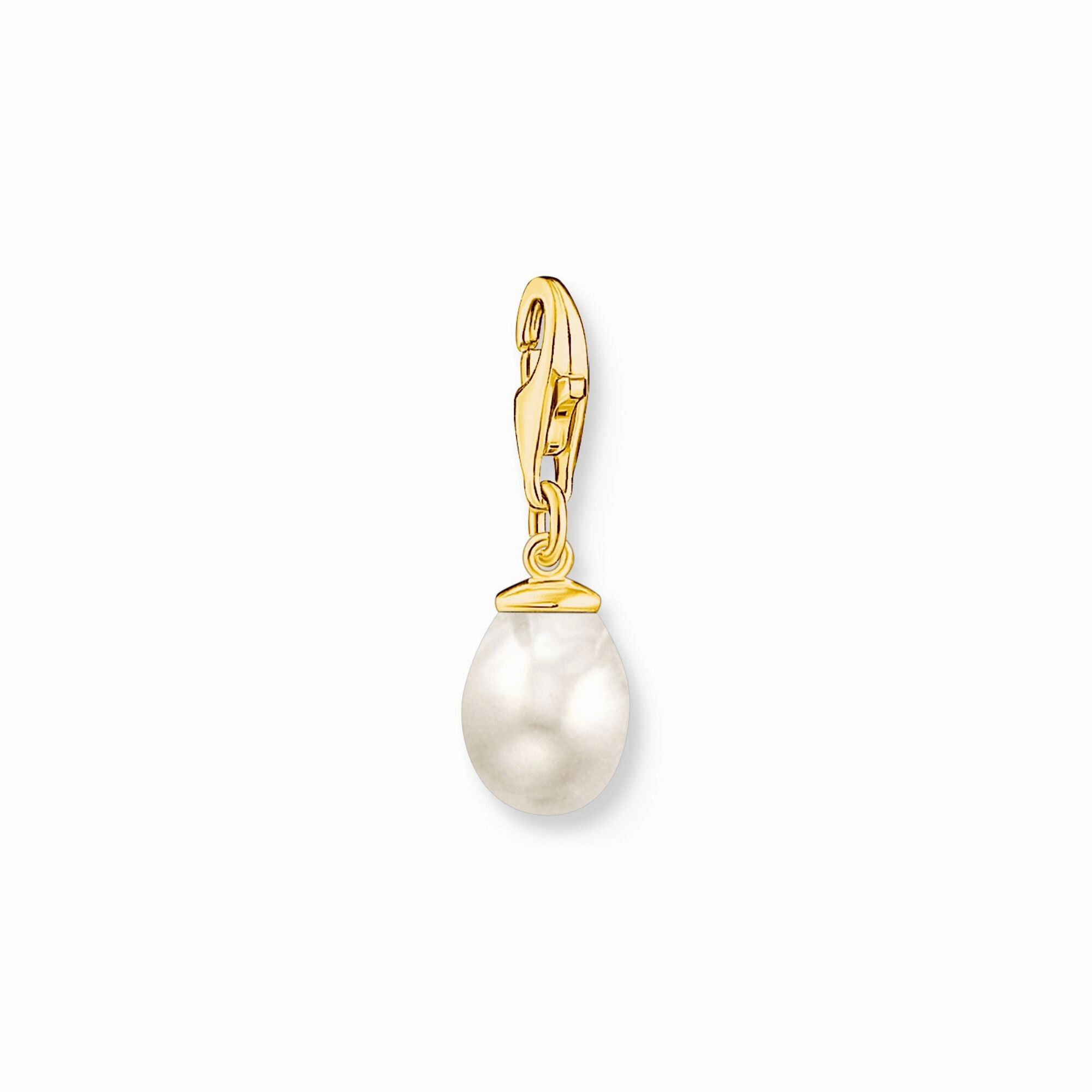 Charm Pendant pearl gold plated