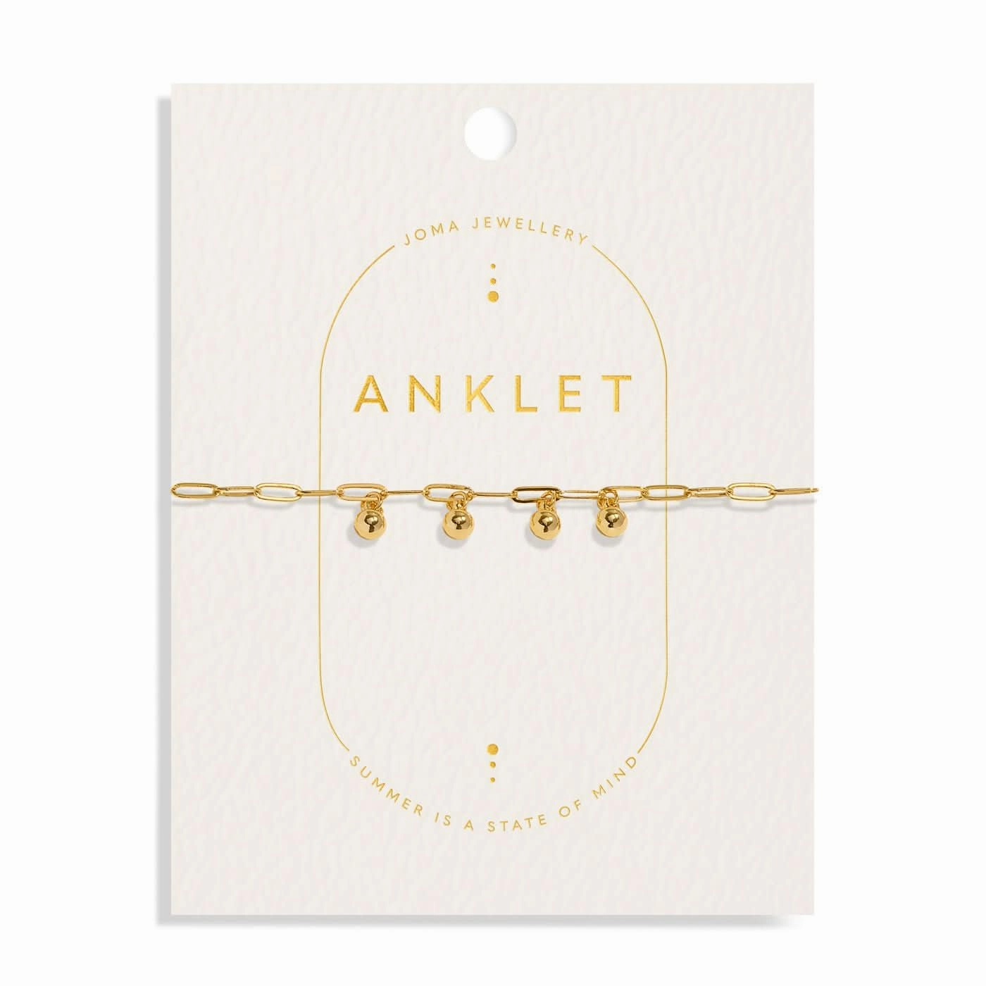 Charms Gold Plated Anklet 8534