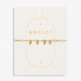 Charms Gold Plated Anklet 8534