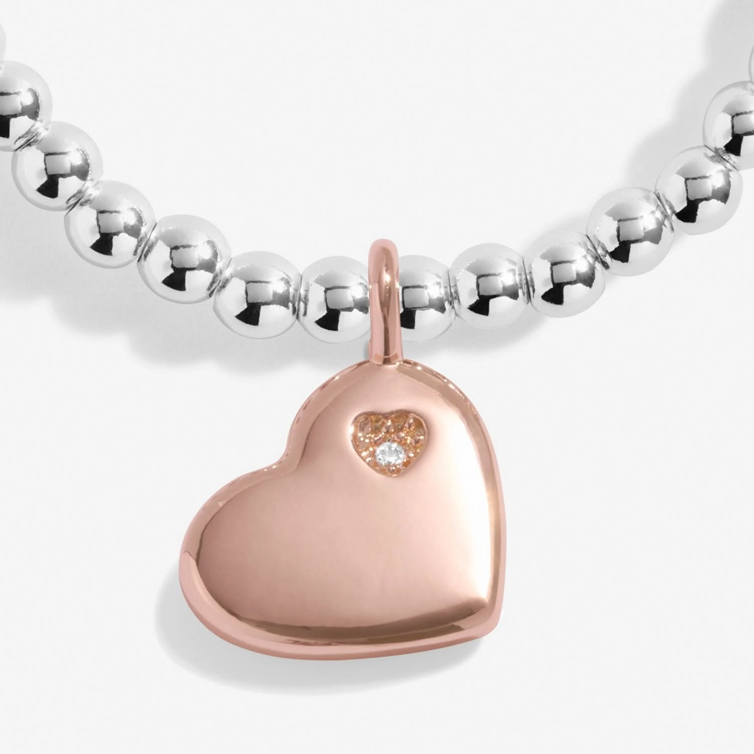 Children's A Little Love You With All My Heart Silver And Rose Gold Plated Bracelet C806