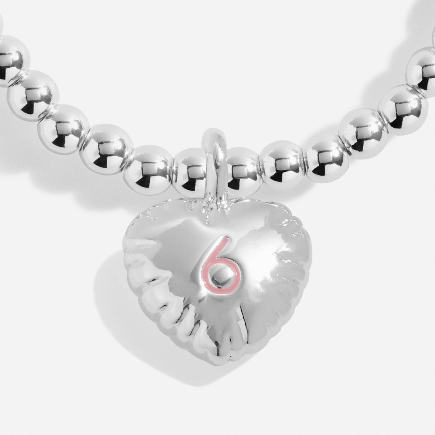 Children's Confetti A Little 6th Birthday Silver Plated Bracelet C832