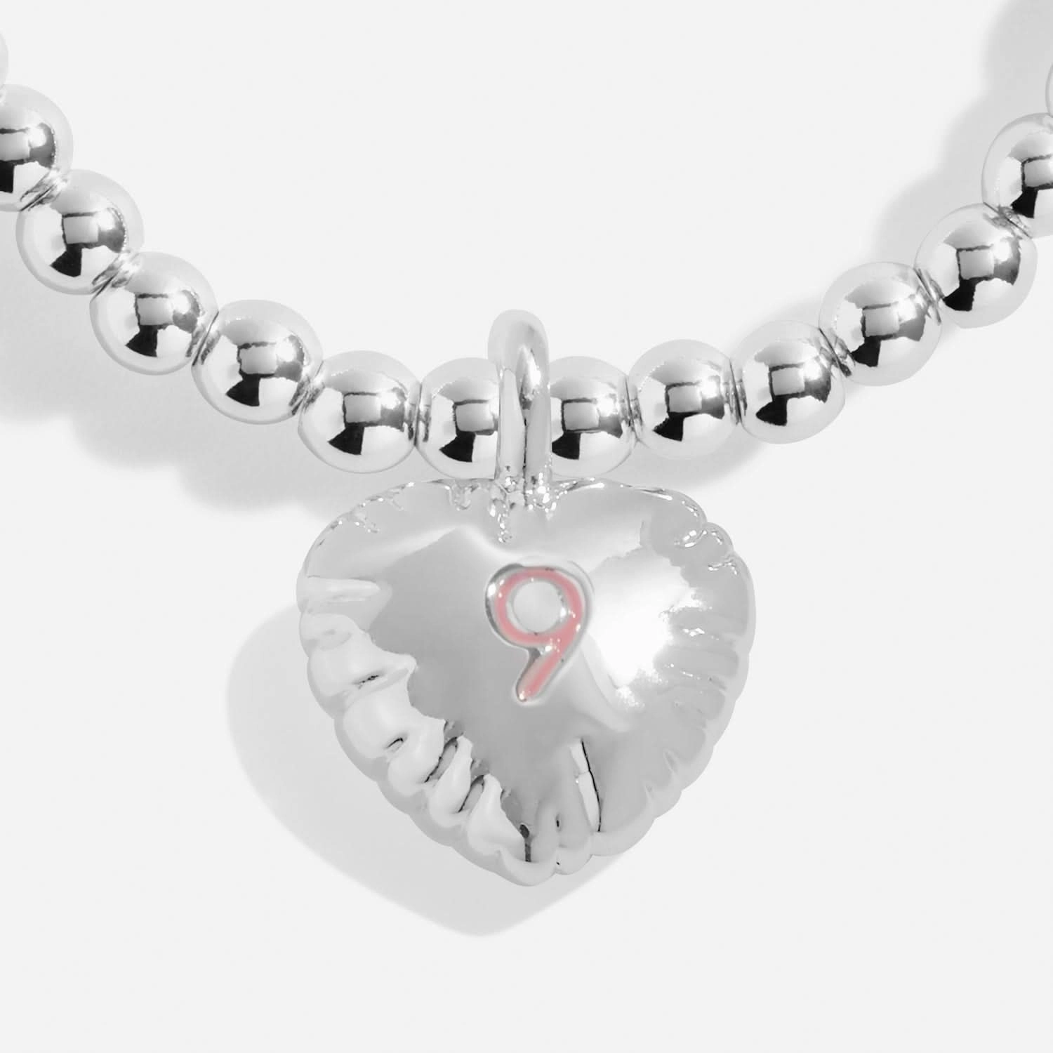Children's Confetti A Little 9th Birthday Silver Plated Bracelet C835