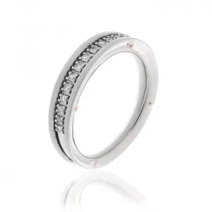 Chimento Aeternitas 18ct White Gold 0.12ct Diamond Half Eternity Ring