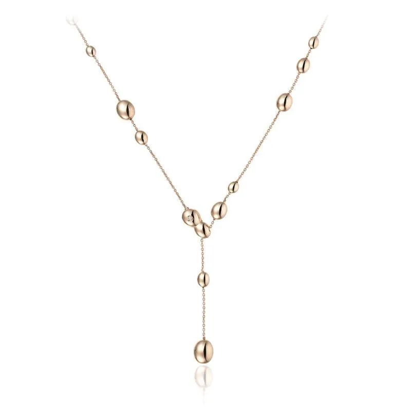 Chimento Armillas Acqua 18ct Rose Gold Diamond Necklace