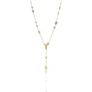 Chimento Armillas Acqua 18ct Yellow Gold 0.25ct Diamond Droplets Necklace
