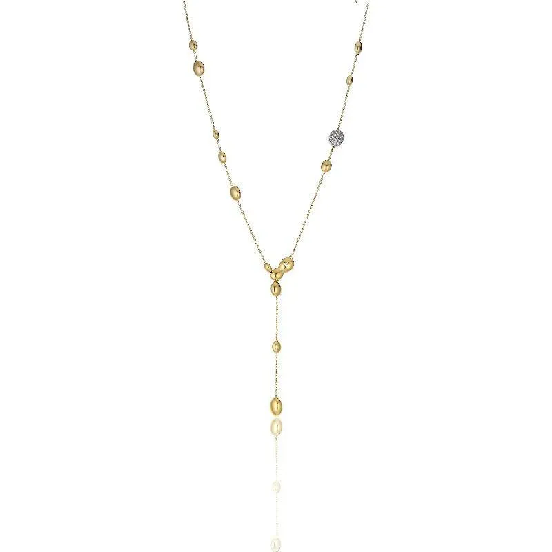 Chimento Armillas Acqua 18ct Yellow Gold 0.25ct Diamond Droplets Necklace