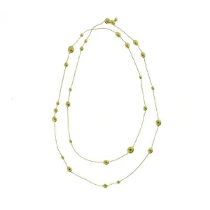 Chimento Armillas Acqua 18ct Yellow Gold Diamond Droplets Necklace