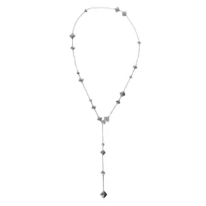 Chimento Armillas Pyramis 18ct White Gold Diamond Studs Necklace