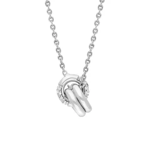 Chimento Bamboo Pure 18ct White Gold 0.10ct Diamond Necklace