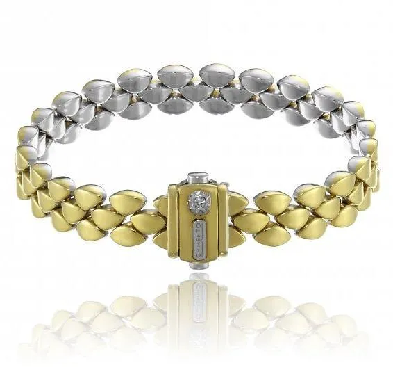 Chimento Double Mosaic 18ct Yellow White Gold Reversible Bracelet
