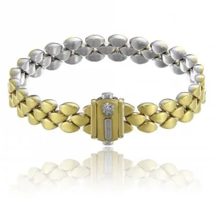 Chimento Double Mosaic 18ct Yellow White Gold Reversible Bracelet