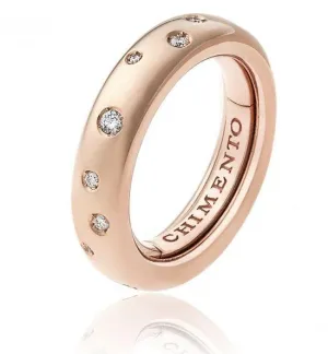 Chimento Forever 18ct Rose Gold Diamond Adjustable Size-Fit Medium Ring