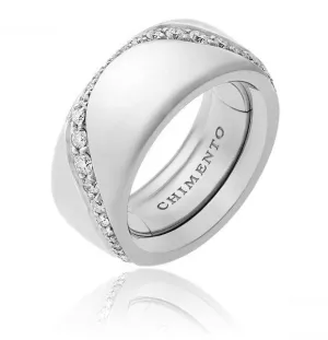 Chimento Forever Essenza 18ct White Gold Diamond Adjustable Size-Fit Ring
