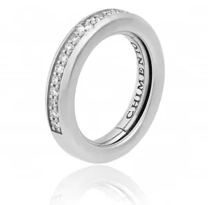 Chimento Forever Stack Me Line 18ct White Gold Diamond Adjustable Size-Fit Ring