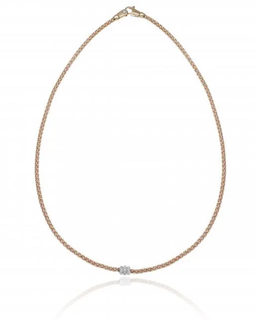 Chimento Melograno 18ct Rose Gold 0.20ct Diamond Necklace