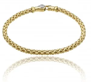 Chimento Melograno 18ct Yellow Gold 0.03ct Diamond Bracelet