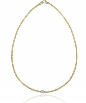 Chimento Melograno 18ct Yellow Gold 0.20ct Diamond Necklace