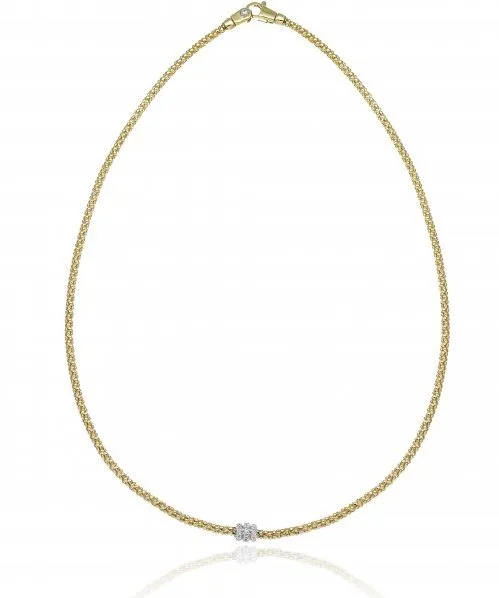 Chimento Melograno 18ct Yellow Gold 0.20ct Diamond Necklace